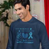 Laten we dit diabetesbewustzijn van november blauw trui