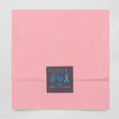 Laten we dit diabetesbewustzijn van november blauw vierkante sticker