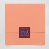 Laten we dit diabetesbewustzijn van november blauw vierkante sticker