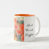 Laten we dit doen - Floral Ringer Mok (Voorkant rechts)