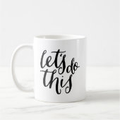 Laten we dit doen koffiemok (Links)