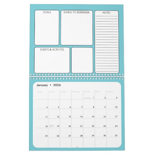 Laten we dit doen - Planner met Doelstellingen en Kalender (Jan 2026)