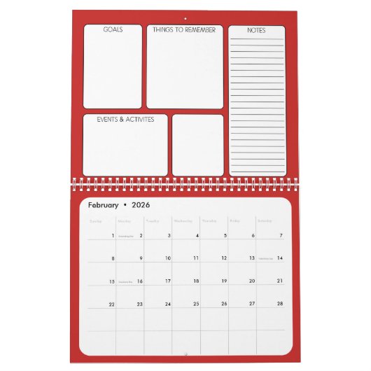 Laten we dit doen - Planner met Doelstellingen en Kalender (Feb 2026)