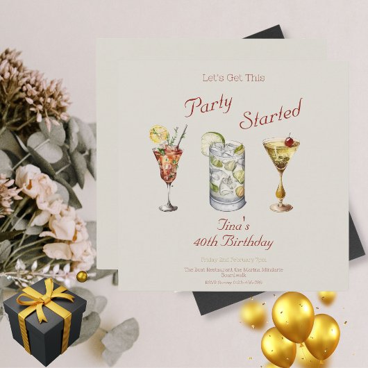 Laten we dit feest beginnen Volwassen 40e verjaard