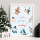 Laten we dit feest de eerste verjaardag van de win poster