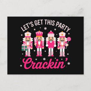 Laten we dit feest kraken Kerst Notenkraker Feestdagenkaart