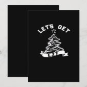 Laten we dit Kerstmis Licht worden Funny Humor Quo Feestdagenkaart (Voorkant / Achterkant)