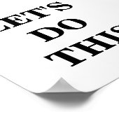 Laten we dit minimalistische Poster doen (Hoek)