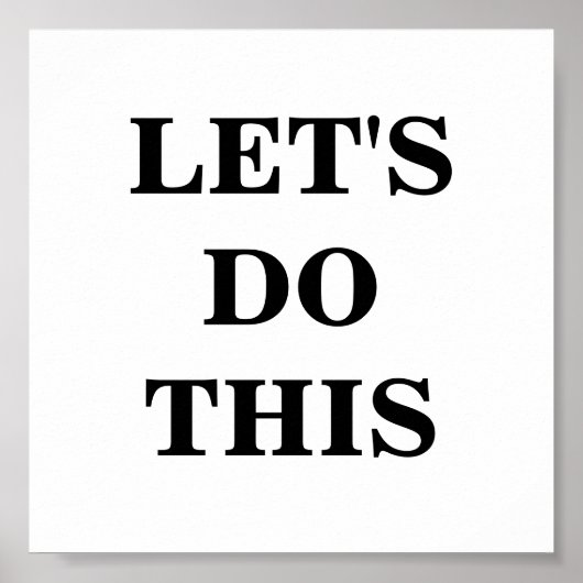 Laten we dit minimalistische Poster doen (Voorkant)