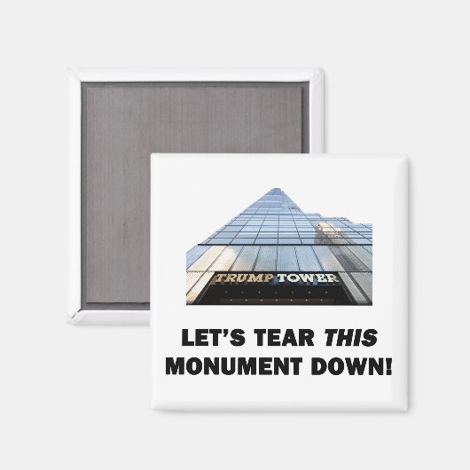 Laten we dit Monument onderbreken Magneet (Voorkant / Achterkant)