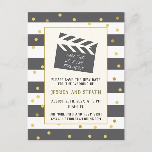 Laten we dit nieuwe grappige Briefkaart voor huwel (Voorkant)