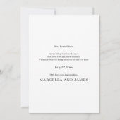 Laten we dit nog een keer proberen Calligraphy Gri Save The Date (Achterkant)