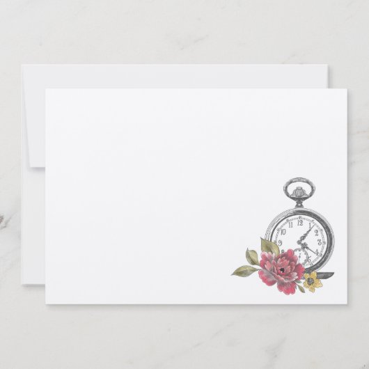 Laten we dit nog eens proberen |  Alice in Wonderl Save The Date (Achterkant)