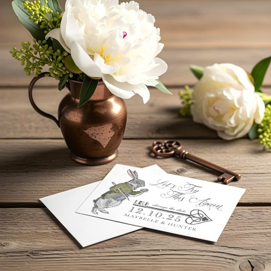 Laten we dit nog eens proberen |  Alice in Wonderl Save The Date