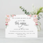 Laten we dit nog eens proberen, Blush Pink Rose Go Save The Date (Staand voorkant)