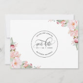 Laten we dit nog eens proberen, Blush Pink Rose Go Save The Date (Achterkant)