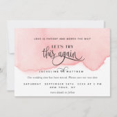 Laten we dit nog eens proberen, Blush Pink Waterve Save The Date (Voorkant)