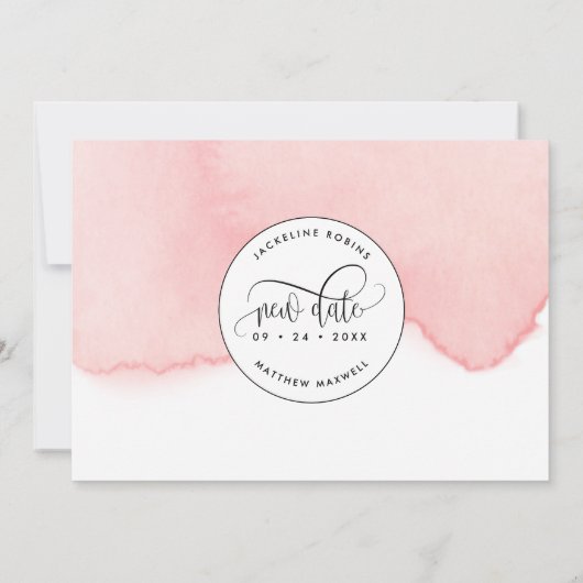 Laten we dit nog eens proberen, Blush Pink Waterve Save The Date (Achterkant)