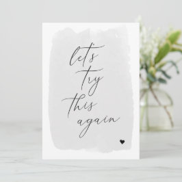 Laten we dit nog eens proberen Calligraphy Grijs N Save The Date