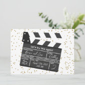 Laten we dit nog eens proberen, grappige trouwupda kaart (Staand voorkant)