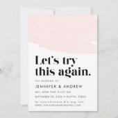 Laten we dit nog eens proberen, het uitstellen van aankondiging (Voorkant)