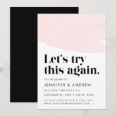 Laten we dit nog eens proberen, het uitstellen van aankondiging (Voorkant / Achterkant)