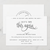 Laten we dit nog eens proberen, liefde is geduldig save the date (Voorkant / Achterkant)