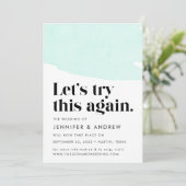 Laten we dit nog eens proberen Munt trouwdatum uit Aankondiging (Staand voorkant)