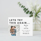 Laten we dit nog eens proberen om de datum te wijz briefkaart (Staand voorkant)