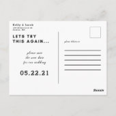 Laten we dit nog eens proberen om de datum te wijz briefkaart (Achterkant)