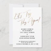 Laten we dit nog eens proberen Vertraagde bruiloft Kaart (Voorkant)