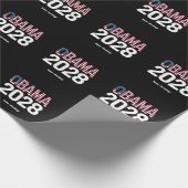 Laten we dit oplossen, Obama voor President 2028 Cadeaupapier (Hoek)