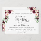 Laten we dit opnieuw proberen, Burgundy Berry en B Save The Date (Voorkant / Achterkant)