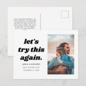 Laten we dit opnieuw proberen Eenvoudige wijziging Aankondigingskaart (Voorkant / Achterkant)