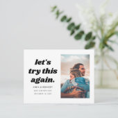 Laten we dit opnieuw proberen Eenvoudige wijziging Aankondigingskaart (Staand voorkant)