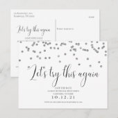 Laten we dit opnieuw proberen Elegant Wijzig de da Aankondigingskaart (Voorkant / Achterkant)