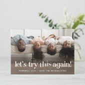 "Laten we dit opnieuw proberen" Green Holiday-foto (Staand voorkant)