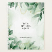 Laten we dit opnieuw proberen | Greenery Marble Mo Planner (Voorkant)