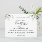 Laten we dit opnieuw proberen, Liefde is Patient G Save The Date (Staand voorkant)