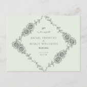 Laten we dit opnieuw proberen Mint Change Date Sun Aankondigingskaart (Voorkant)