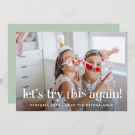 "Laten we dit opnieuw proberen" Mint Holiday-fotok