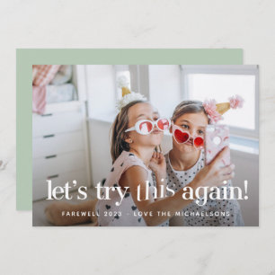 "Laten we dit opnieuw proberen" Mint Holiday-fotok