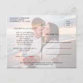 Laten we dit opnieuw proberen | Modern Weddenschap Aankondigingskaart (Achterkant)