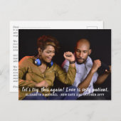 Laten we dit opnieuw proberen Nieuwe Datum BUDGET Briefkaart (Voorkant / Achterkant)