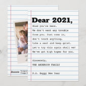 Laten we dit opnieuw proberen Nieuwjaar Schattige Feestdagenkaart (Voorkant / Achterkant)