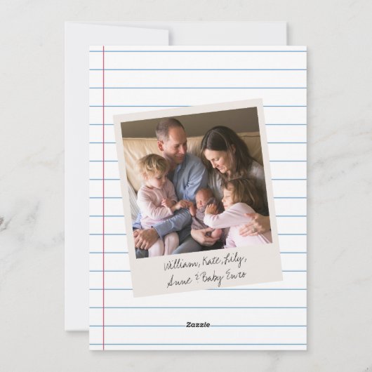 Laten we dit opnieuw proberen Nieuwjaar Schattige  Feestdagenkaart (Achterkant)