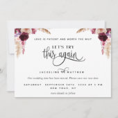 Laten we dit opnieuw proberen, Paars, Blush Save t Save The Date (Voorkant)