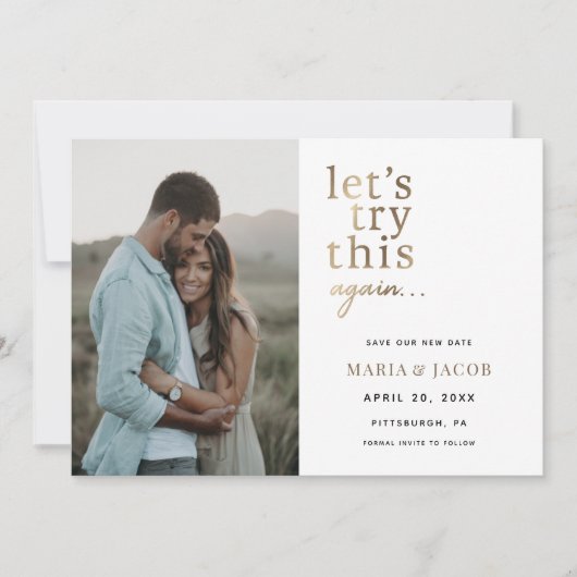 Laten we dit opnieuw proberen Sla de datum op Kaart (Voorkant)