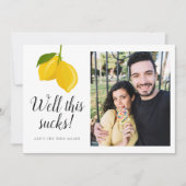 Laten we dit opnieuw proberen Weddenschap de Datum Save The Date (Voorkant)