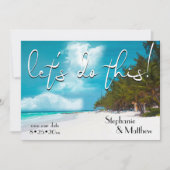 Laten we dit strand gebruiken, behalve de datum kaart (Voorkant)